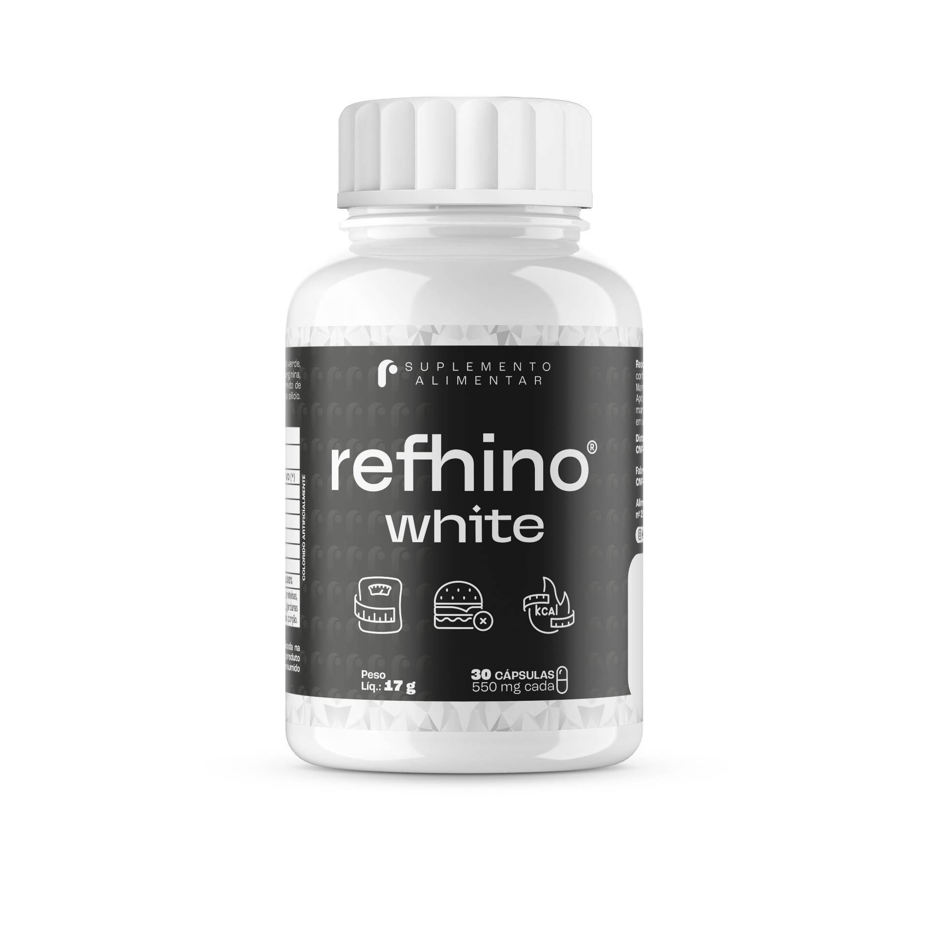 Refhino White — suplemento de apoio à definição muscular e ao controle de apetite