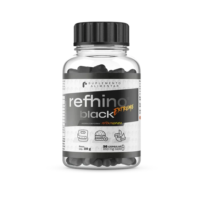 Refhino Black Extreme — suplemento termogênico em cápsulas da Refhino Suplementos
